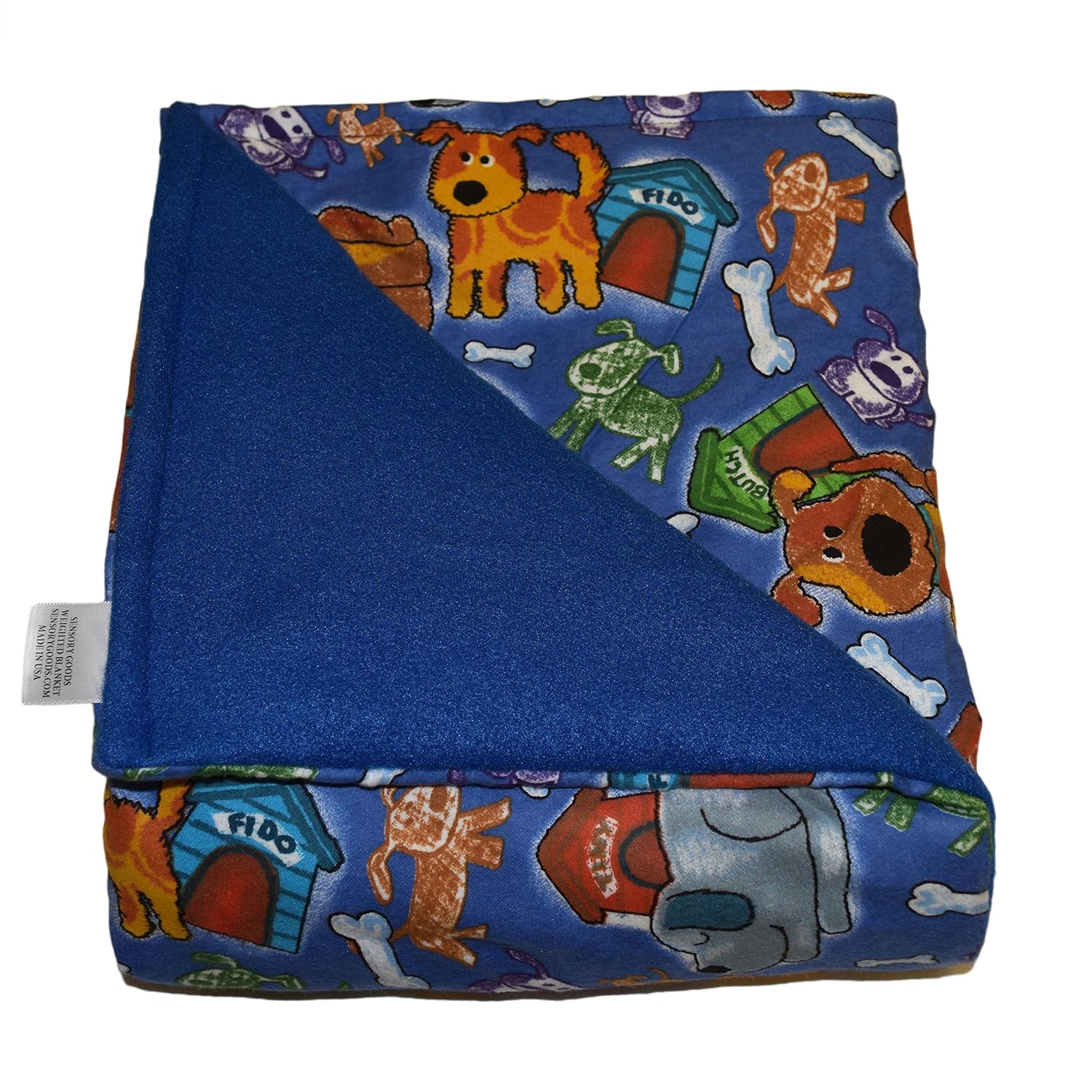 Buy Sensory Goods Child Deluxe Made In America Small Weighted Blanket 6lb Medium Pressure Fido Pattern Blue Fleece Flannel 52 X 40 Provides Comfort And Relaxation Online At Low Buy Sensory Goods Child Deluxe Made In America Small Weighted Blanket 6lb Medium Pressure Fido Pattern Blue Fleece Flannel 52 X 40 Provides Comfort And Relaxation Online At Low