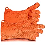 Ekogrips BBQ Grill Gloves | Best Versatile Heat Resistant Oven Gloves | Lifetime Replacement | Insulated Silicone Oven Mitts For Grilling | Waterproof | Full Finger, Hand, Wrist Protection | 3 Sizes