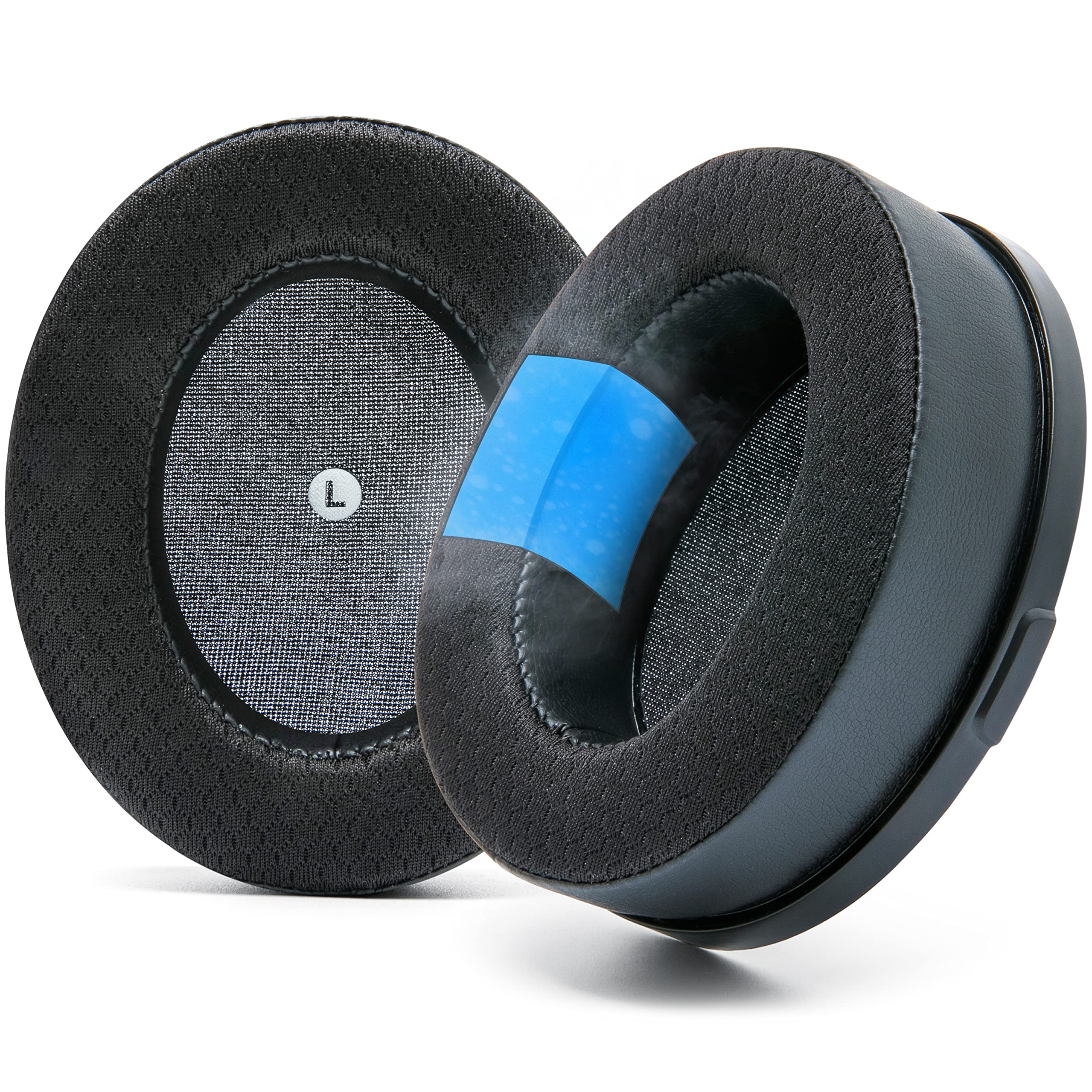 WC FreeZe Penrose - Hybrid Fabric Cooling Gel Replacement Earpads For Audeze Penrose & Mobius, Made by Wicked Cushions, Improved Durability, Thickness and Sound Isolation | Black