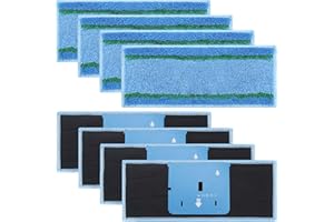 Extolife 8 Pack M6 Mopping Wet Pads for iRobot Braava Jet m6 (6110) (6012) (6112) (6113) Ultimate Robot Mop, Washable and Reusable Microfiber Deep Clean Wet Pads
