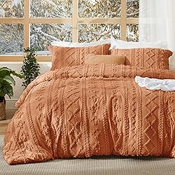 Bedsure Tufted Boho Comforter Set Twin Size