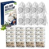 16 Pack Bed Bug Repellent, Natural Plant-Based Formula, Deter Bed Bugs Eggs, Lasting Protection 2 Months for Mattress Furniture Luggage,