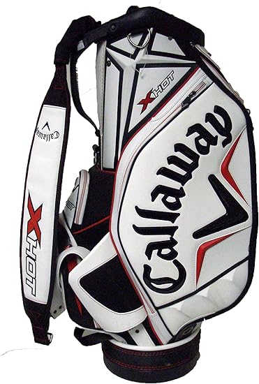 Amazon Com Callaway X Hot Staff Bag White Black Red Golf Cart Bags Sports Outdoors