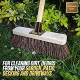 Newman and Cole 12in Yard Brush Heavy Duty Outdoor Broom 120cm Handle view 2
