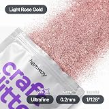 Hemway Light Rose Gold Glitter Ultrafine 100g Craft Resin Cosmetic view 4