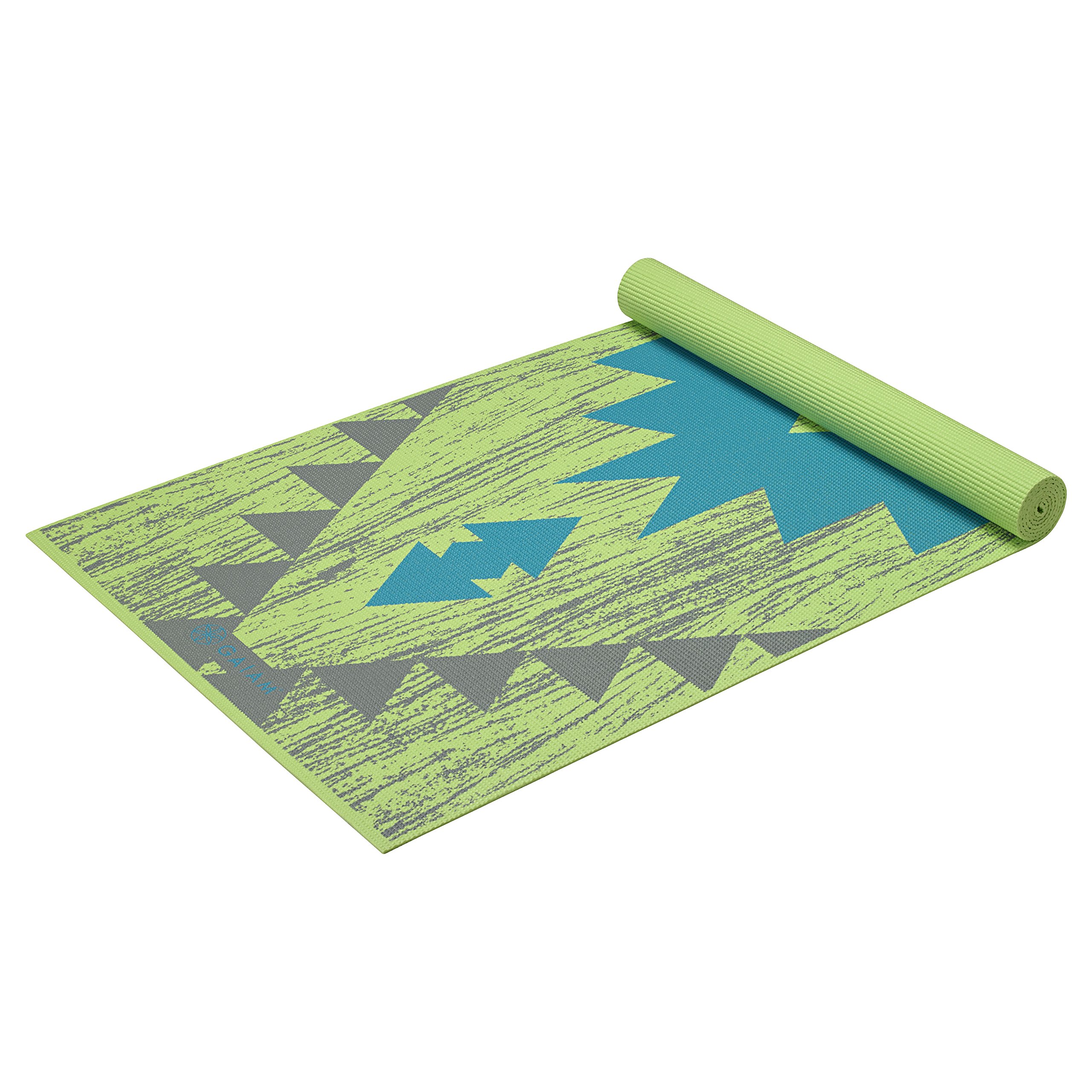 Gaiam Yoga Mat Classic Print Non Slip Exercise & Fitness Mat for All
