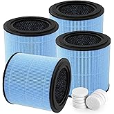 Breabetter AP0601 Replacement Filter Compatible with AIRTOK AP0601 Purifier, Part # AP0601-RF, 4-Stage Filters（4-Pack）