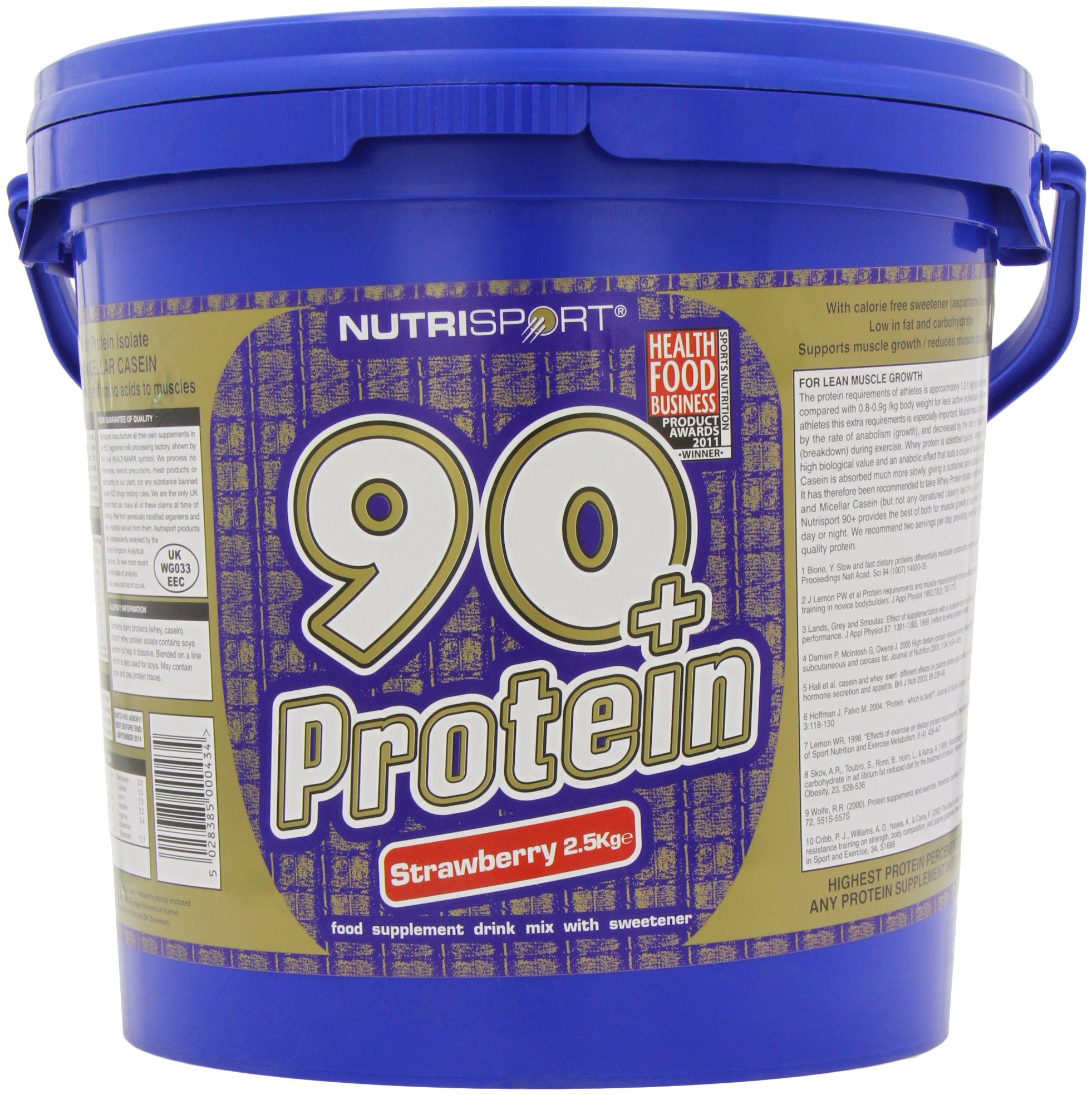 Nutrisport 90+ Protein Strawberry Powder 2.5Kg