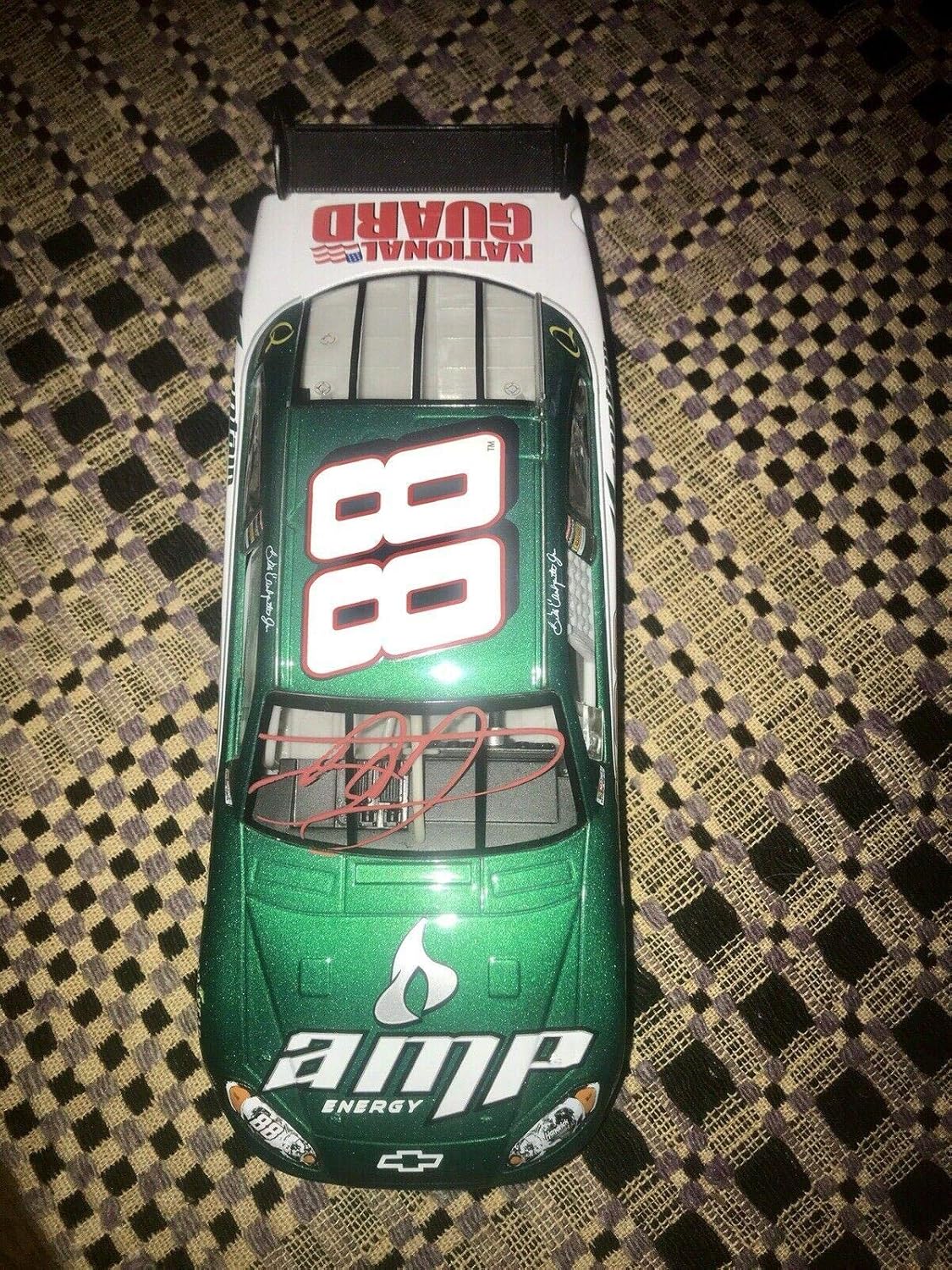 dale earnhardt jr autographed diecast car