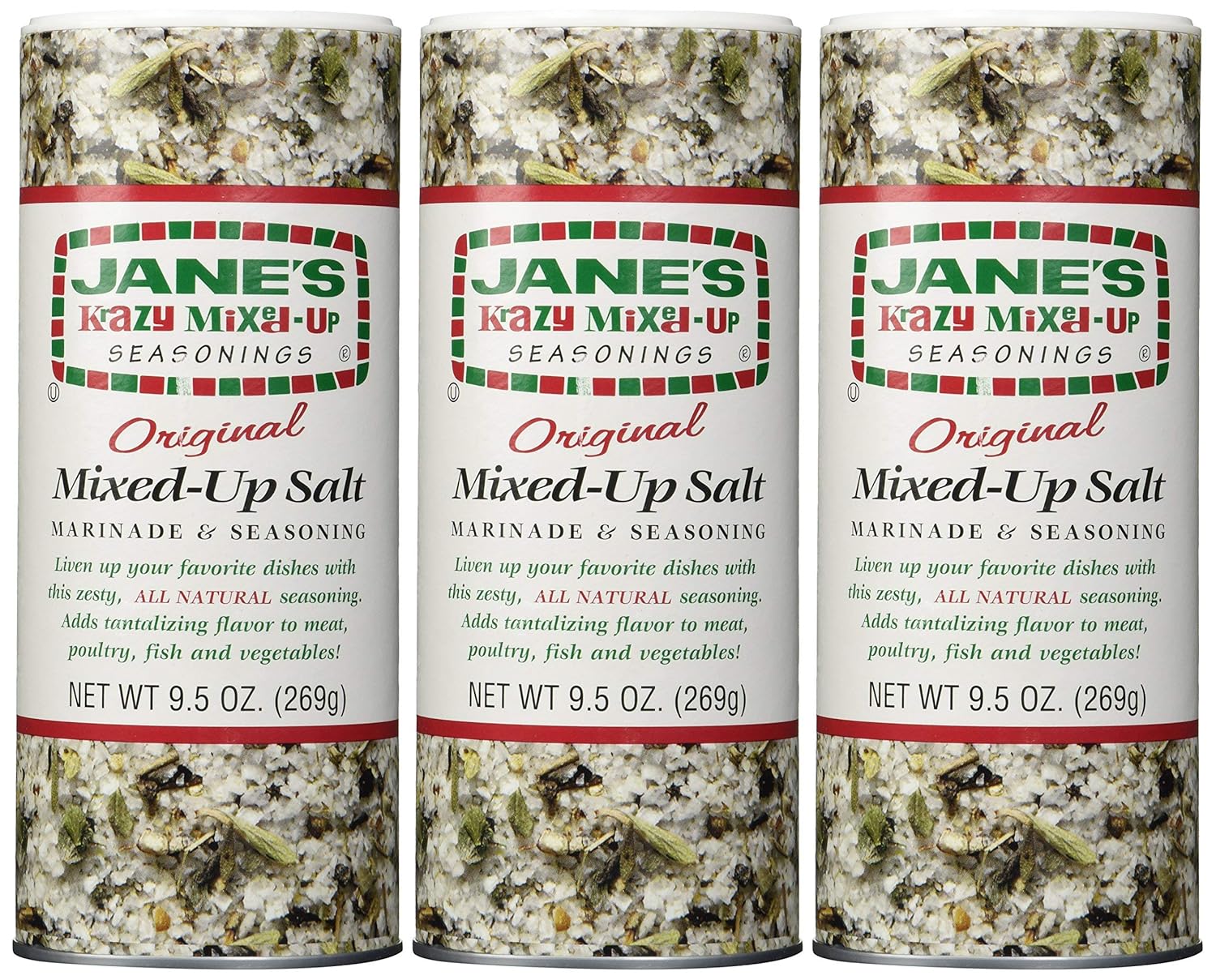 Jane's Krazy Mixed-Up Original Salt Blend 9.5 oz (Pack of 3): Home Audio & Theater