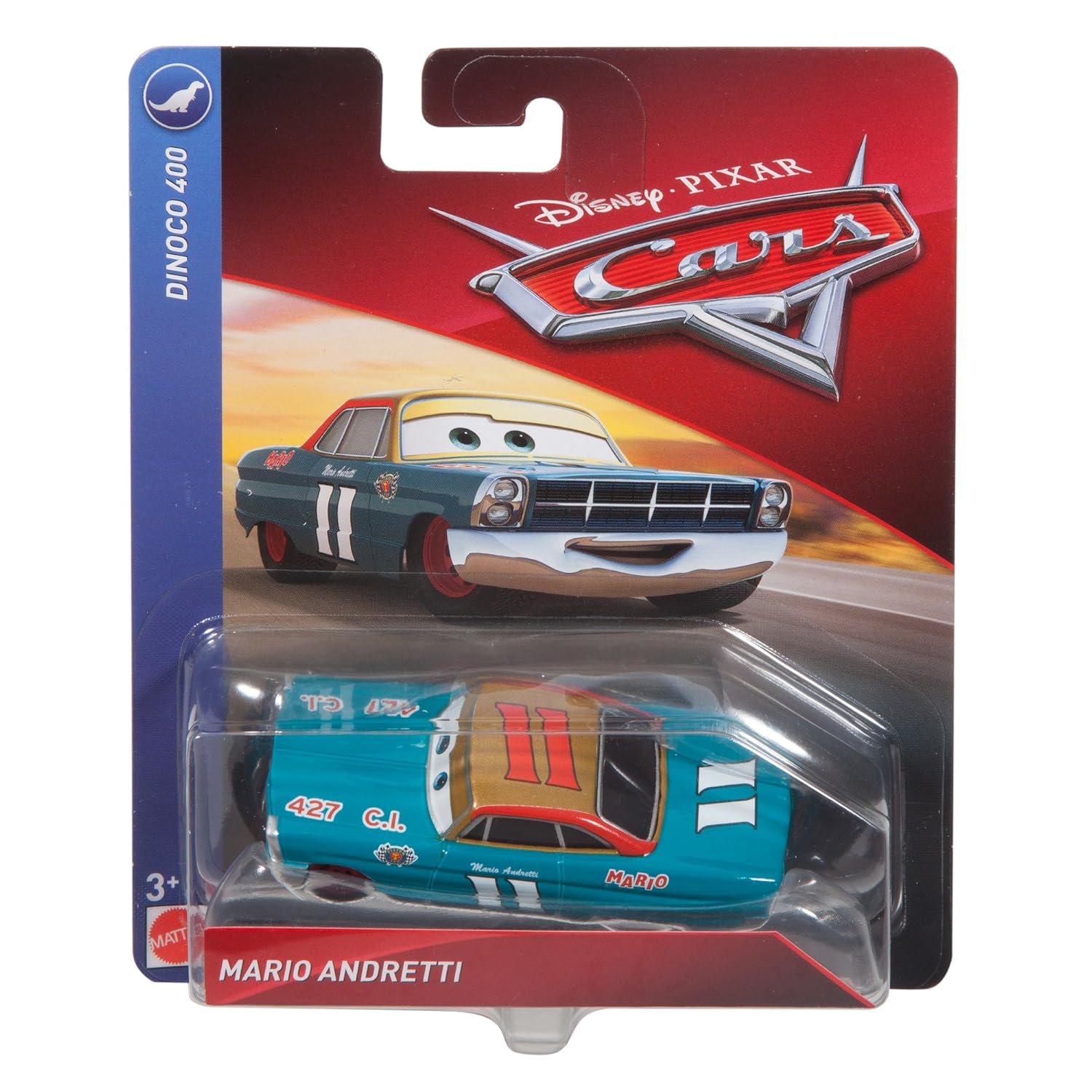 Disney Cars Pixar Diecast Mario Andretti Vehicle Mattel FLM08