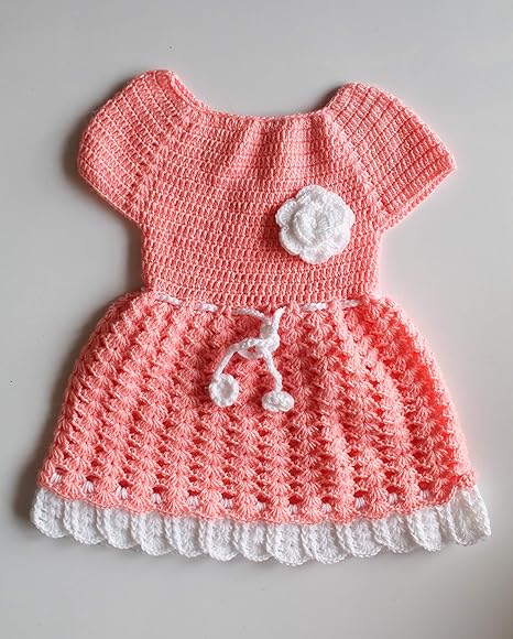 handmade crochet baby frock