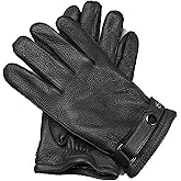 Glo Verve Pure Cashmere Lined Nappa Leather Touchscreen Gloves Men, Cold Weather Driving Gloves