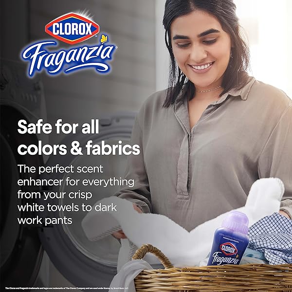CLOROX FRAGANZIA LAUNDRY SCENT BOOSTER CRYSTALS IN LAVENDER WITH EUCALYPTUS SCENT, TWIN PACK, SCENTED IN-WASH FRESHENER BEADS FOR FRESH, CLEAN, GREAT SMELLING CLOTHES AND LINENS, 18 OZ – 2 PACK