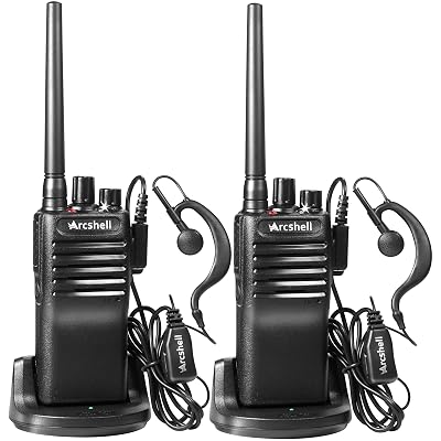 thumbnail image 2 of Walkie Talkies For Sale Arcshell AR-5 Walkie Talkies - Rechargeable, Long-Range Two-Way Radios With Earpiece (2-Pack) Rapid Radios 2 of 11