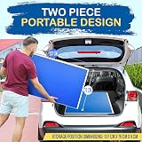 SereneLife Foldable Table Tennis Table Blue 2-Piece Net Clipper Post view 3