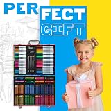 KreativeKraft Art Set for Kids 148 Pcs Colouring Pens Pencils Crayons Markers view 3