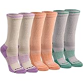 Dickies Women's Dri-Tech Essential Moisture Control Crew Socks, Available in S-XL (6, 12 Pairs)