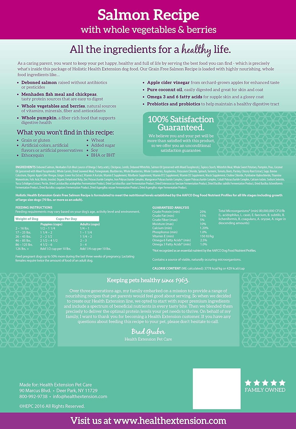 health extension grain free dog food