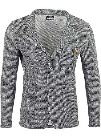 Reslad Herren-Sakko Sportlich Jakett Anzug Jacke Slim Fit Freizeit Blazer-Herren RS-1421