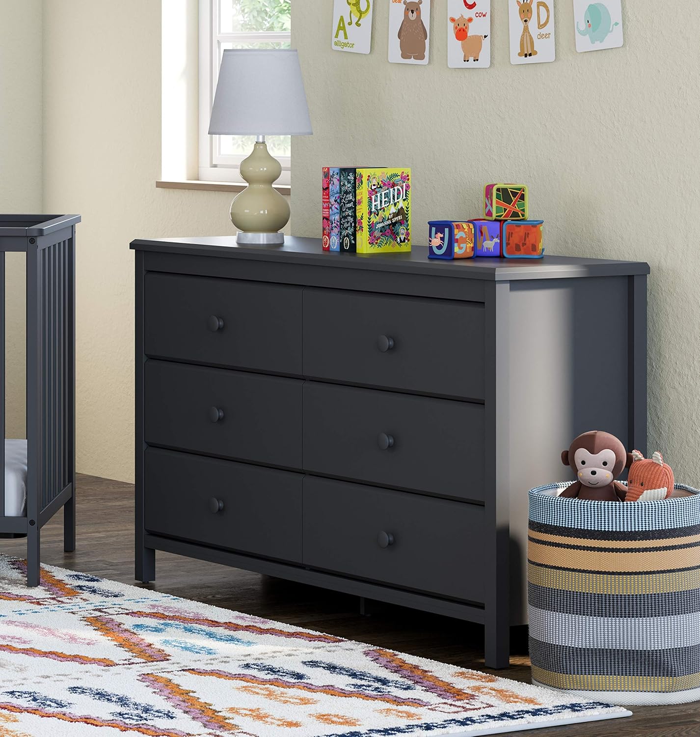 Storkcaft Alpine 6 Drawer Dresser 6 Spacious Drawers With Handles Espresso Coordinates With Any Kids Bedroom Or Baby Nursery Stylish Storage Dresser Chest For Bedroom Dressers Baby