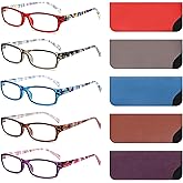 Yogo Vision Reading Glasses 5 Pairs Fashion Ladies Quality Designed Spring Hinge Readers for Women