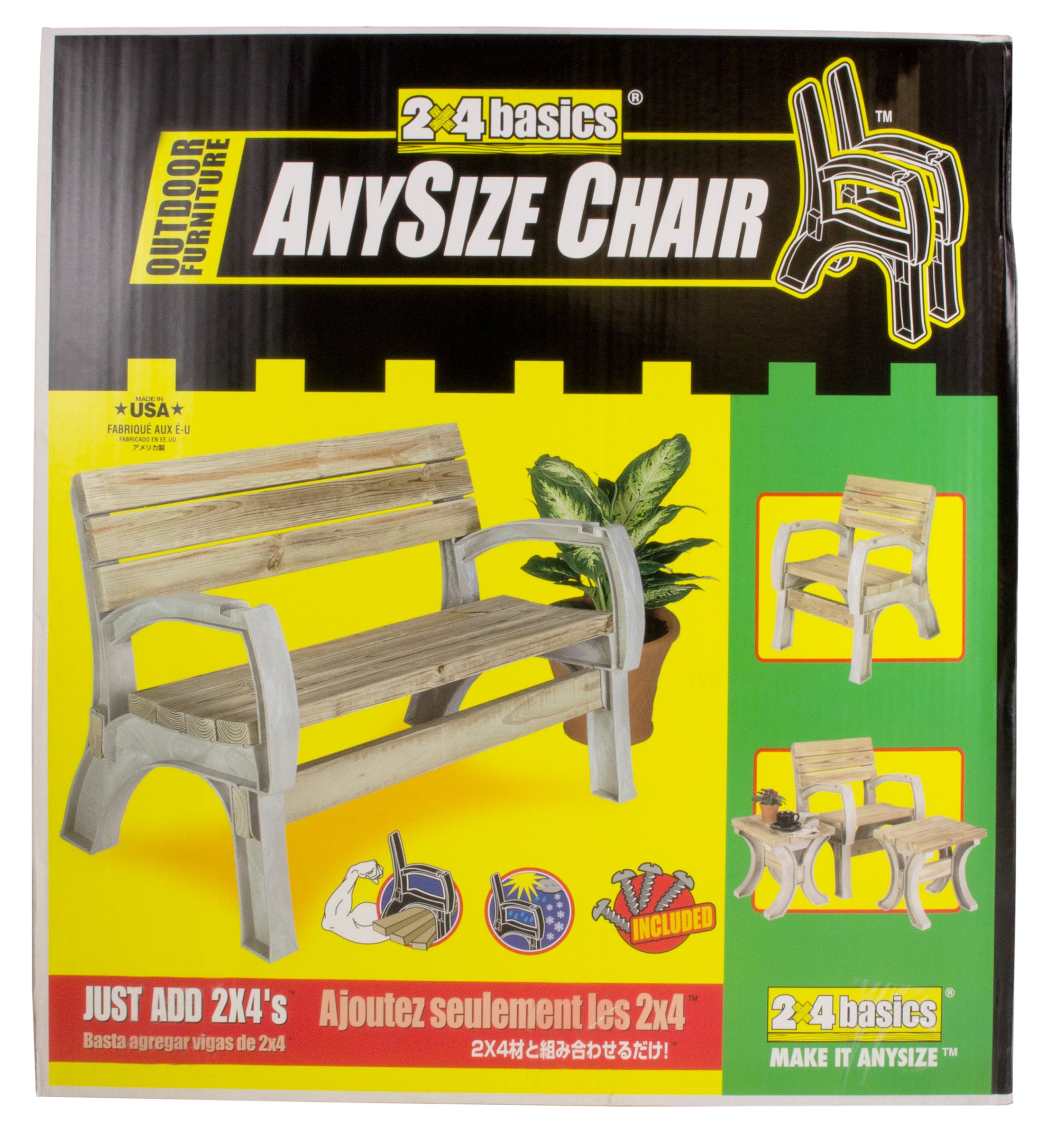 Hopkins 90134ONLMI 2x4basics AnySize Chair or Bench Ends, Sand 6168653867525 eBay