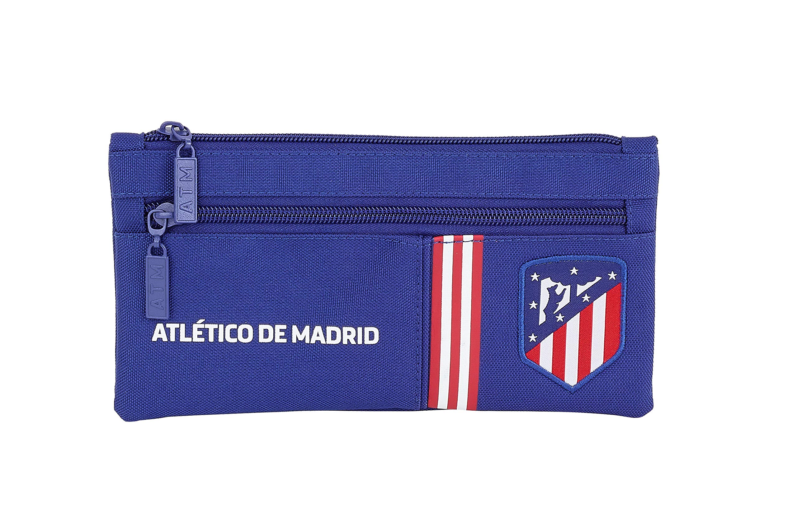 Atlético de Madrid "In Blue" Official Pencil Case Double Zip School 230 x 110 mm