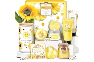 LUCOTIYA Gifts for Women,Bath and Body Gift 10 pcs Warm Vanilla Self Care Set for Friends,Her,Bestie,Mom,Wife Christmas Birthday Gifts