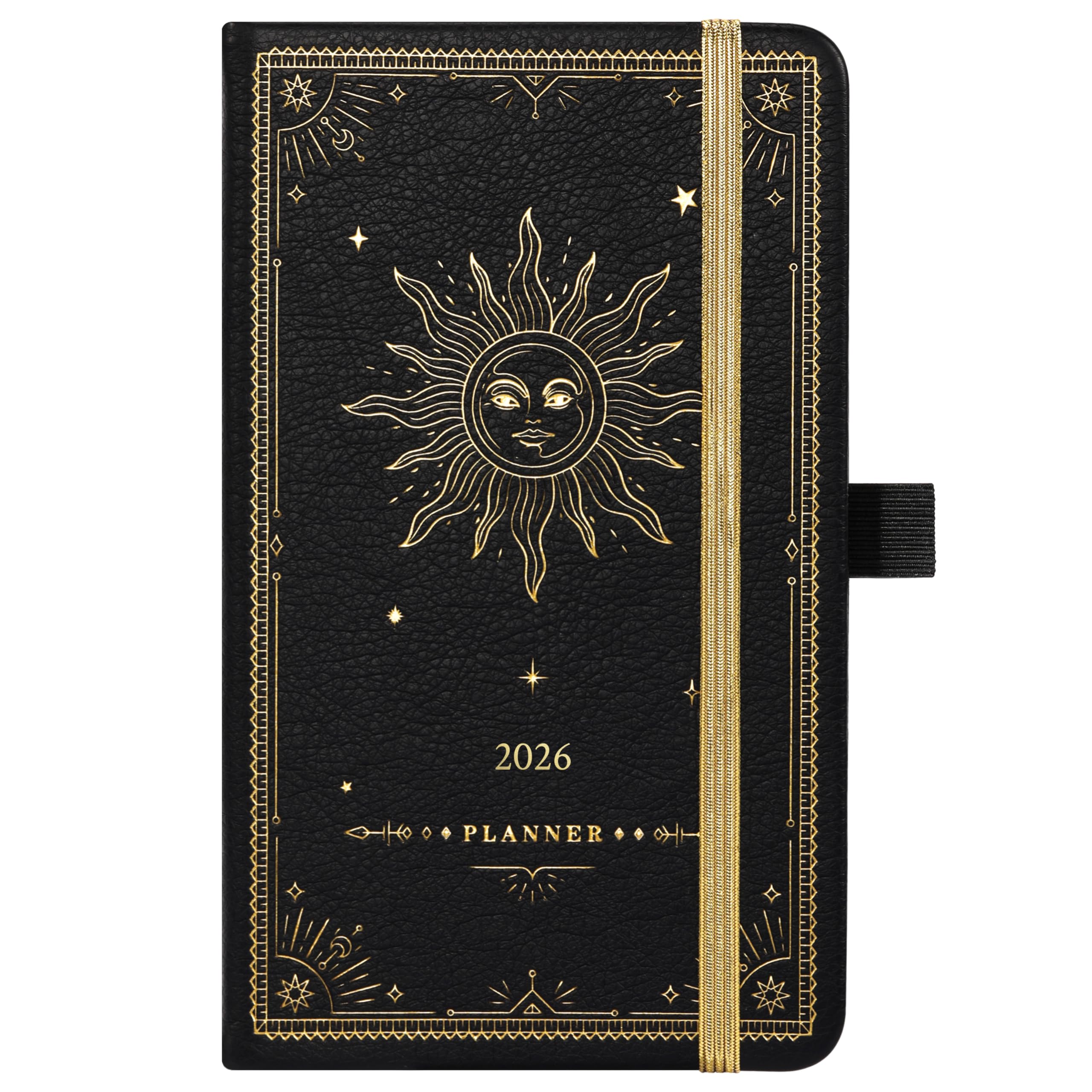 Photo 1 of 2026 Planner - 2026 Pocket Calendar/Planner, Jan. 2026 - Dec. 2026, 6.2''×4'', 12-Month Weekly & Monthly Planner 2026 and Organizer, Hardcover, Pen holder - Black