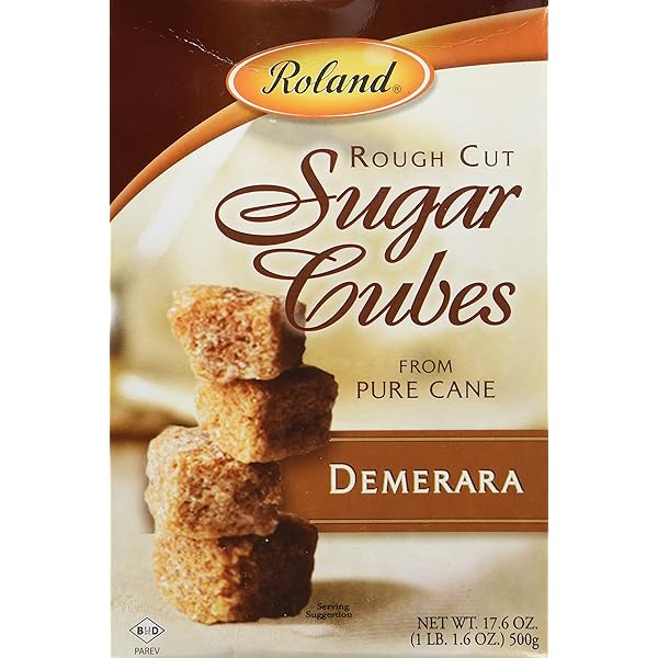 Amazon.com: Roland Rough Cut Demerara Sugar Cubes, 17.6-Ounce