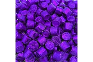 LAETAFOOD ROLO Creamy Salted Caramel Dark Chocolate Halloween Candy, Purple Foil Wrapped (2 Pound Bag)