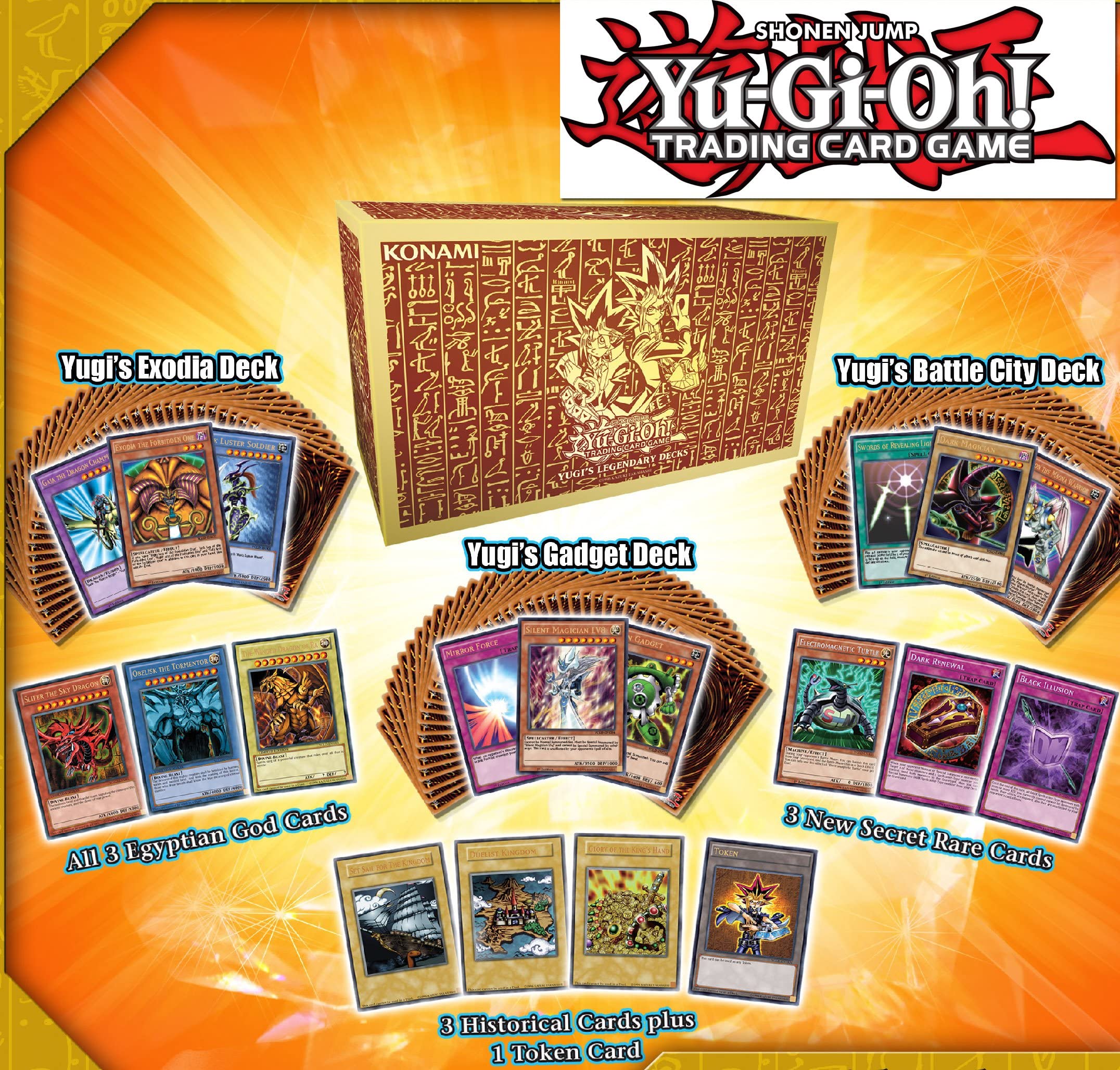 Yu-Gi-Oh Legendary Decks Yu-Gi-Oh! King Of Games: Yugi's Legendary Decks  Collection Box Set Yu-Gi-Oh Cards