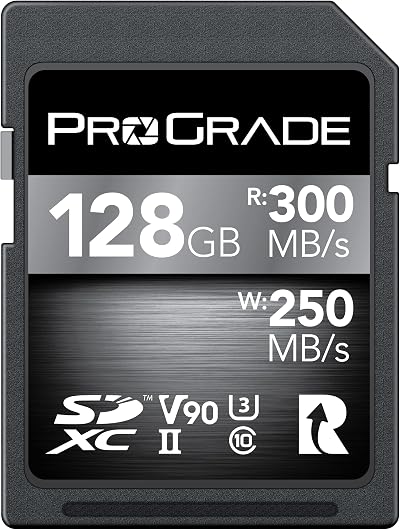 ProGrade Digital SDXC UHS-II V90 300R 128GB Memory Card