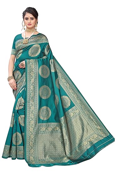 Women Jacquard Sarees DHINCHAK