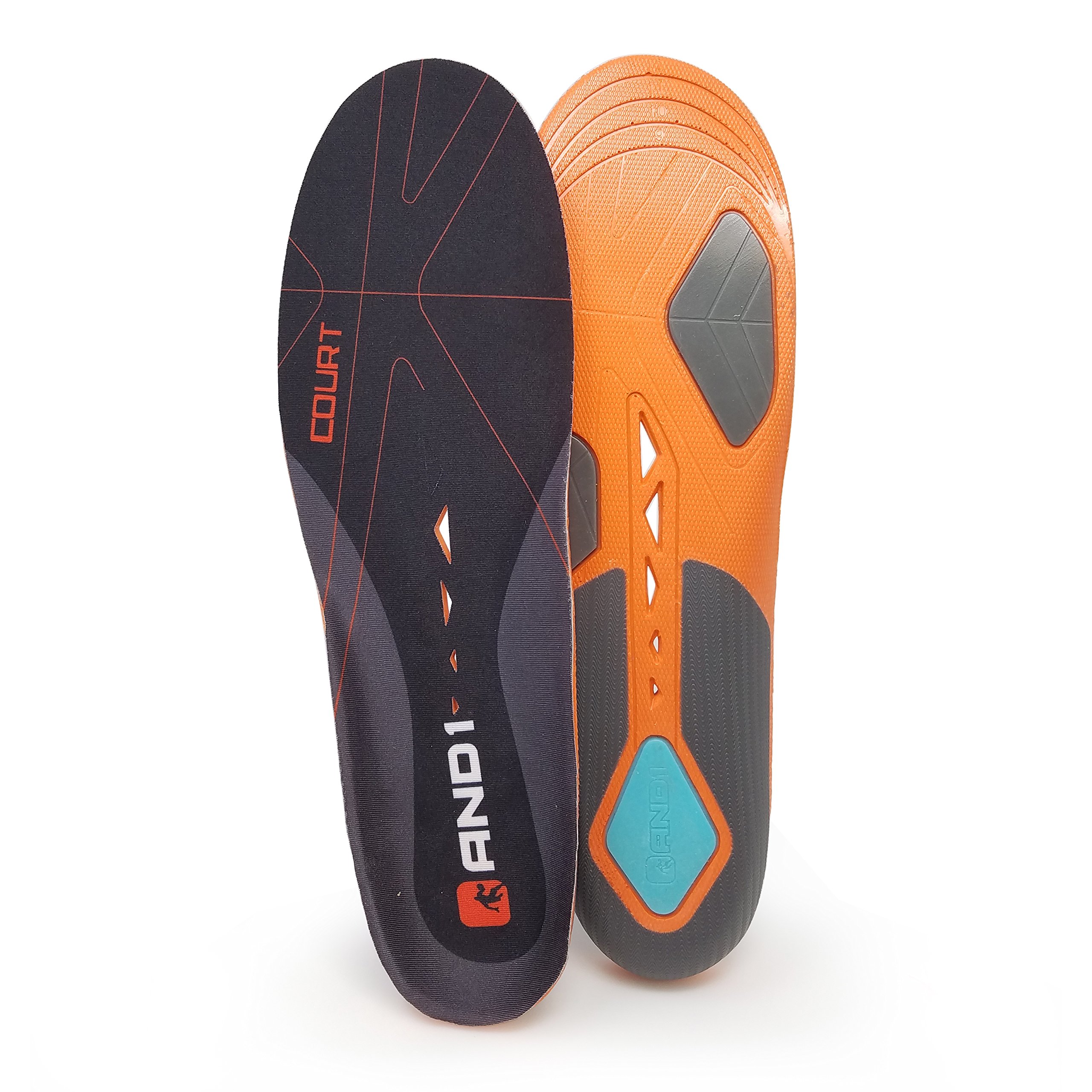 And1 High Performance Basketball Men's Insoles 1 Pair Size 812