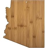 Totally Bamboo Arizona State Shaped Bamboo Serving and Cutting Board
