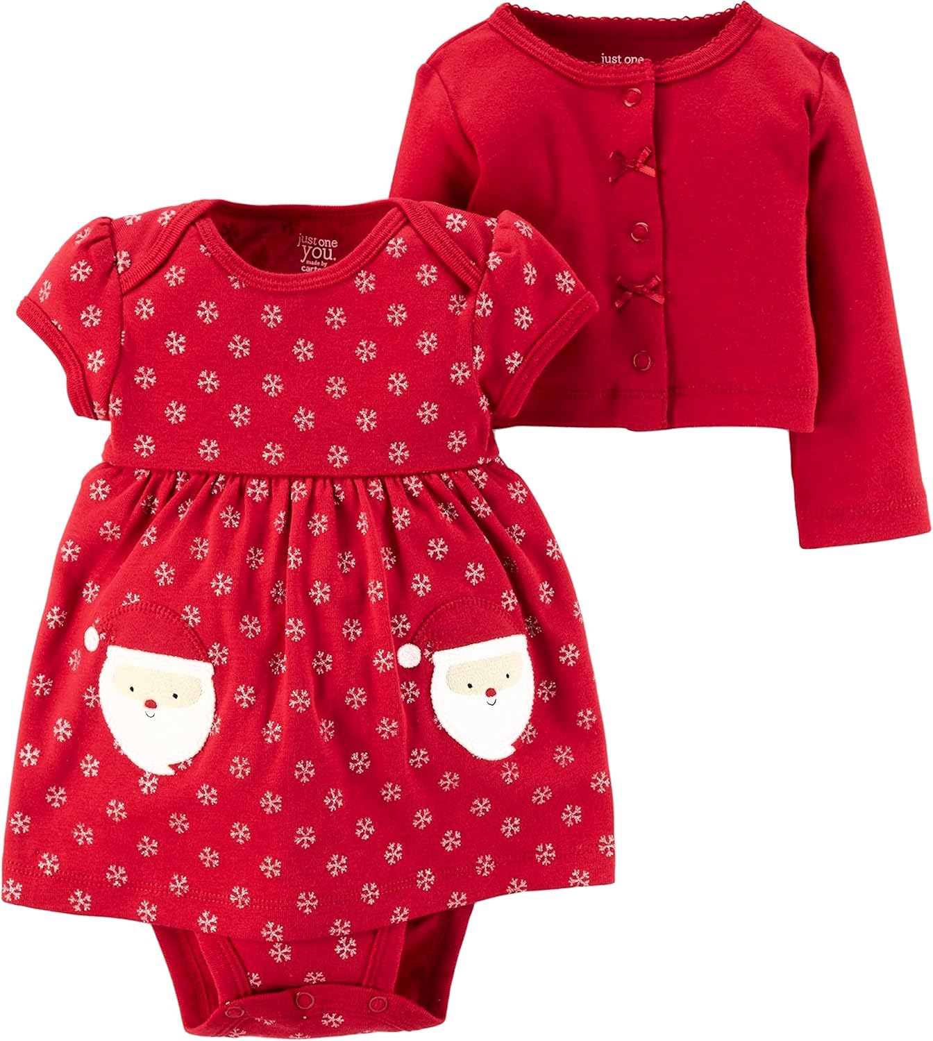 carters red sweater dress
