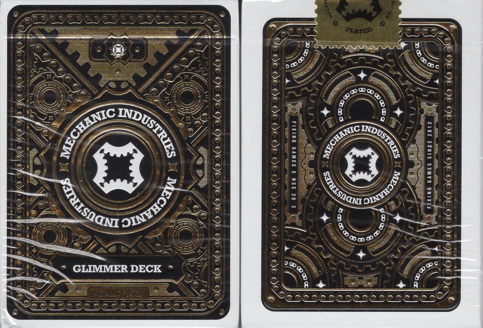 Mechanic Metallic Playing Cards USPCC - Glimmer & Shiner (Glimmer Gold)