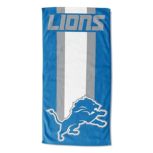 Northwest NFL Detroit Lions Unisex-Adult Beach Towel, 30" x 60", Zone Read