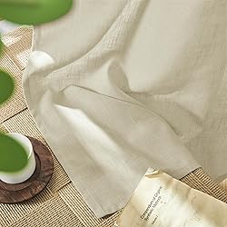 Joydeco Linen Curtains 96 Inch Length 2 Panels