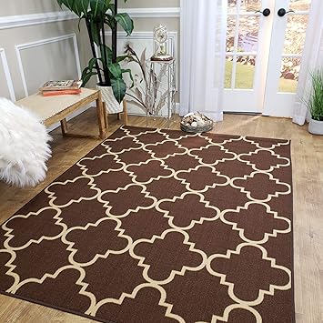 Amazon Com Area Rug 5x7 Kitchen Rugs And Mats Rubber Backed Non Skid Rug Living Room Bathroom Nursery Home Decor Under Door Entryway Floor Non Slip Washable Made In Europe Kitchen