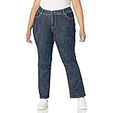 Riders Womens Plus Size Stretch No Gap Waist Bootcut Jean