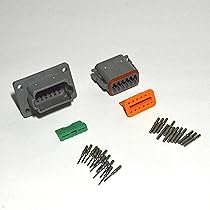 Deutsch DT Connector Kit Deutsch DT Series 12-Pin Flange Mount Connector Kit – 14-16AWG Solid Contacts, Made In USA Cooling Fans & Kits For 12 - Foto 12