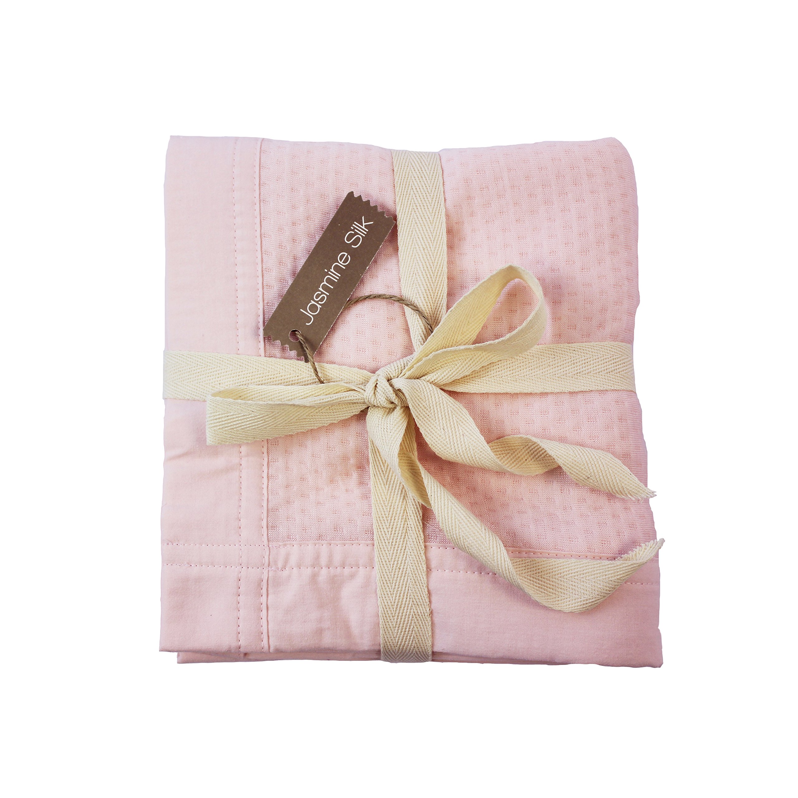 Jasmine Silk 100% Bamboo Cellular Baby Blanket (Pink)