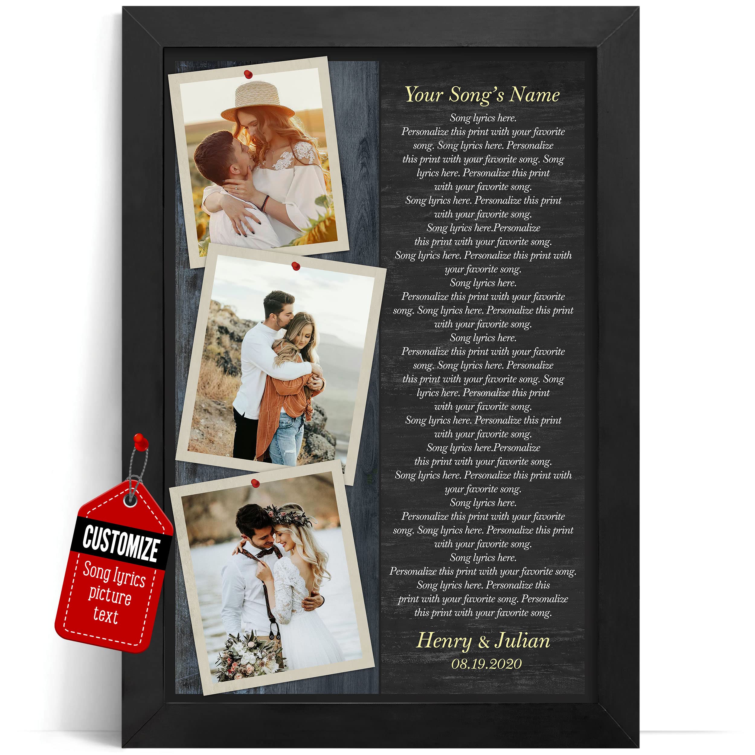 VICILO Custom Song Lyrics Wall Art One Thousand