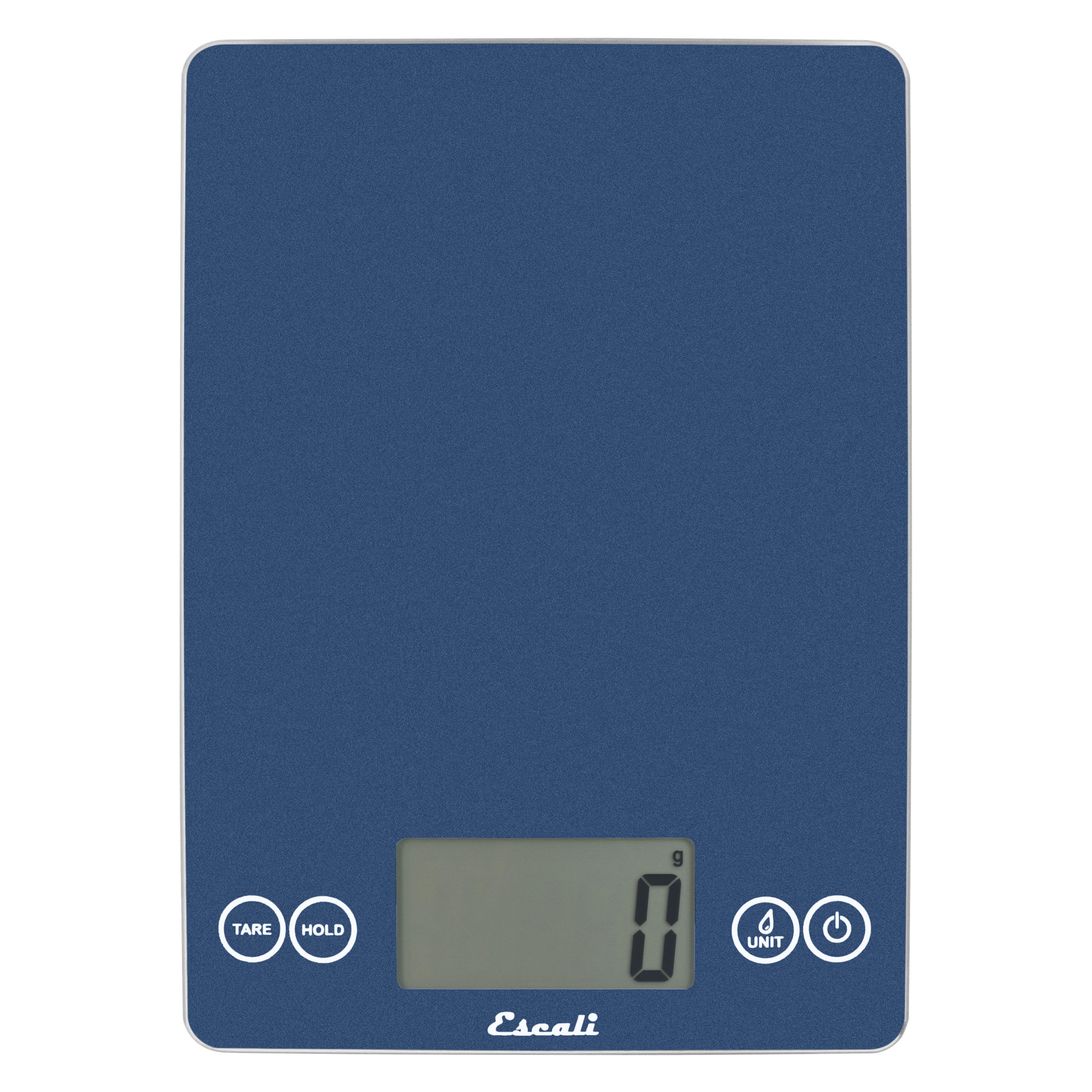 Photo 1 of Escali Arti Glass Food Scale Digital Countertop Kitchen, Baking and Cooking Scale with Nutrition and Calorie Counter, 15-Pound Capacity, 9" x 6.5" x .75", Blue Mirage