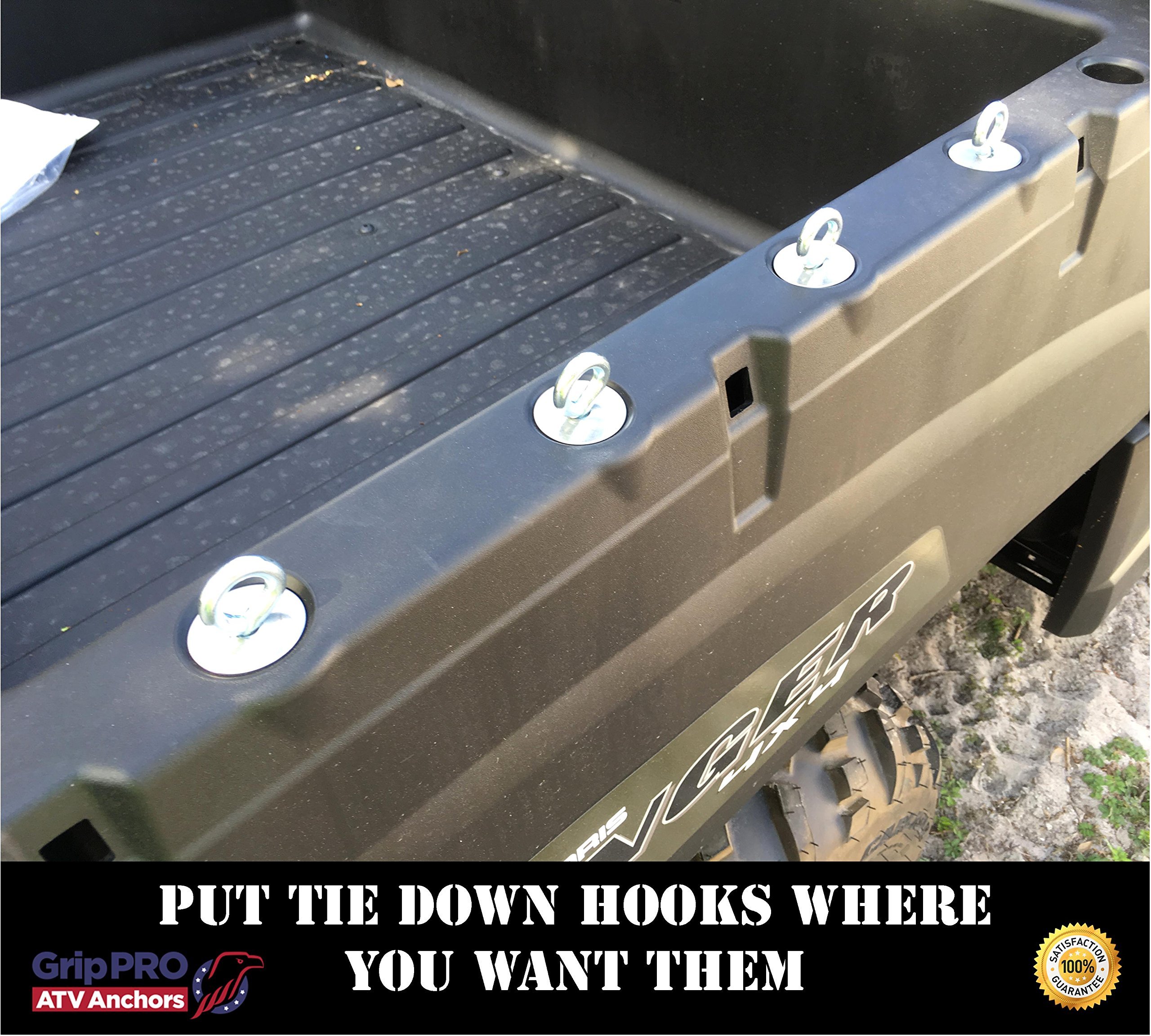 GripPRO ATV Anchors to fit Polaris Ranger Lock & Ride ATV Tie Down