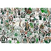 100 PCS Boston American Vinyl Celtics Basketball Star Stickers for Water Bottle, Laptop, Bicycle, Computer, Motorcycle, Travel Case, Car Decal Decoration Sticker Graffiti Decals