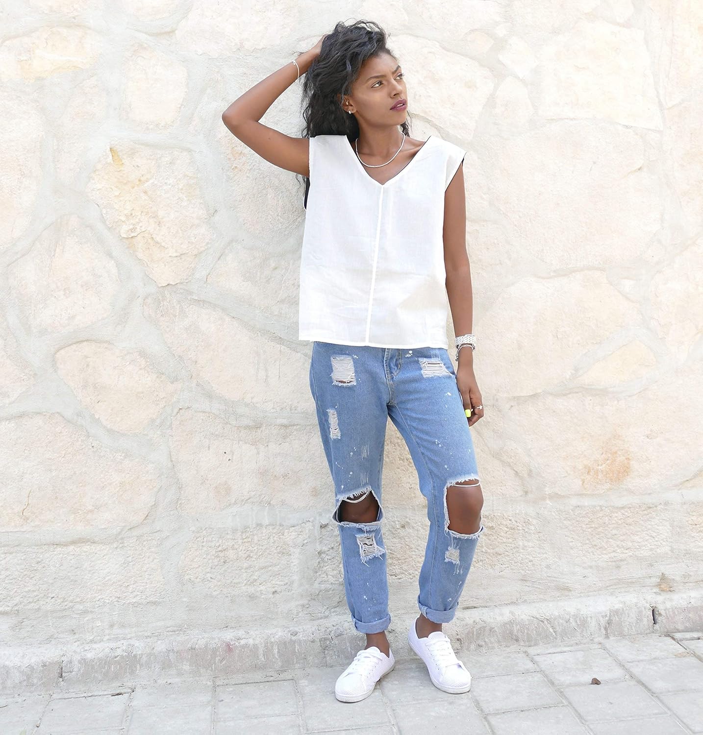 beautiful white blouses